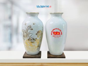 Quà Tặng Đại Hội - Bình Thu Tài Hút Lộc Bát Tràng Cao Cấp