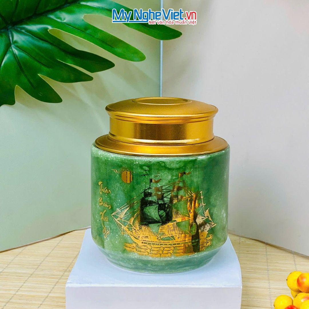 Quà Tặng Đại Hội, Hũ Trà, Thuận Buồm Xuôi Gió