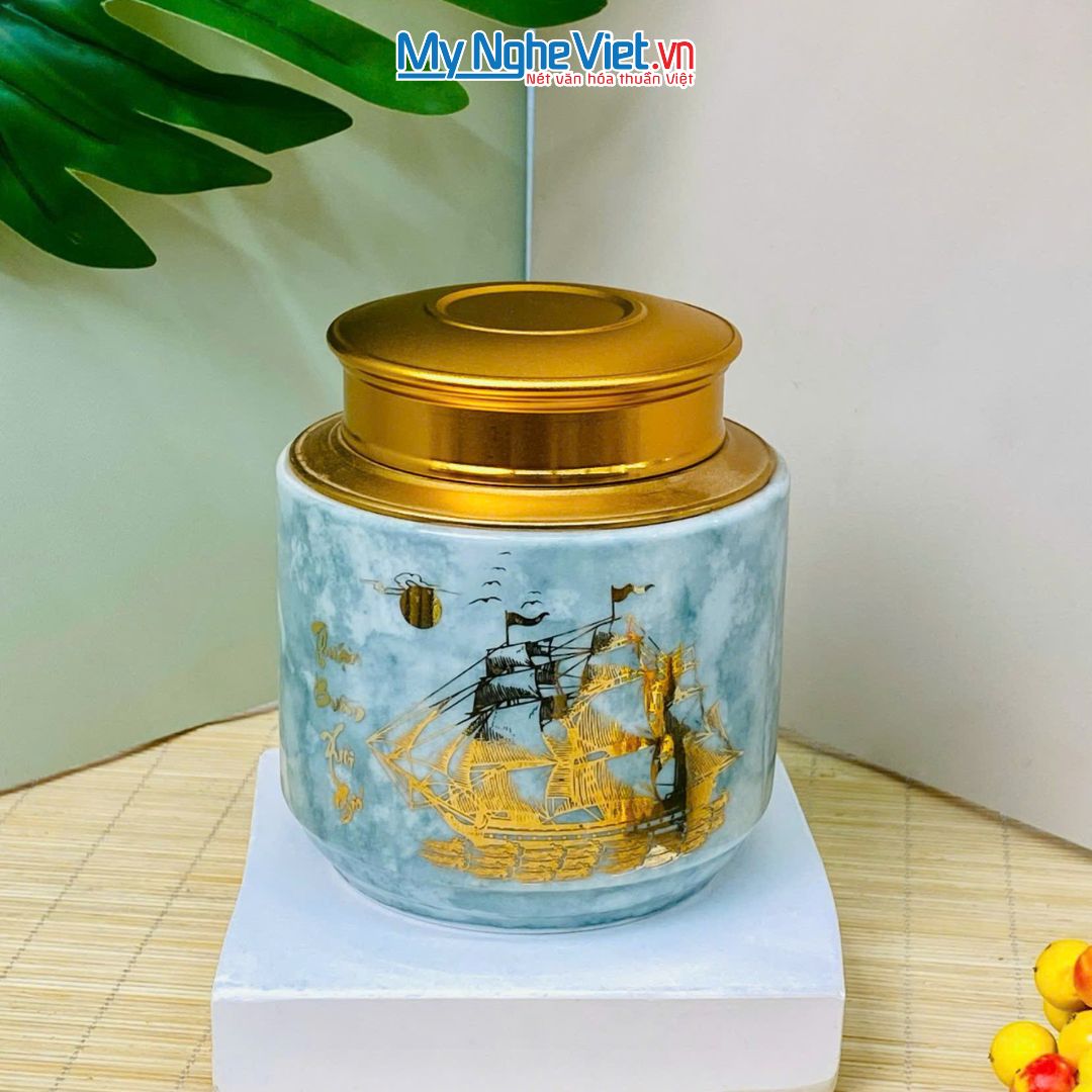 Quà Tặng Đại Hội, Hũ Trà, Thuận Buồm Xuôi Gió