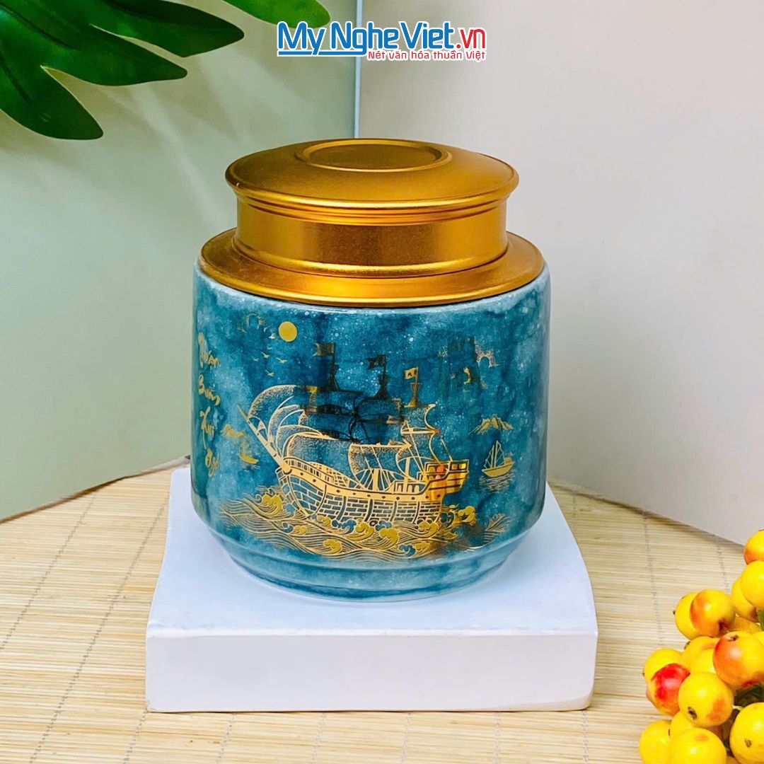 Quà Tặng Đại Hội, Hũ Trà, Thuận Buồm Xuôi Gió