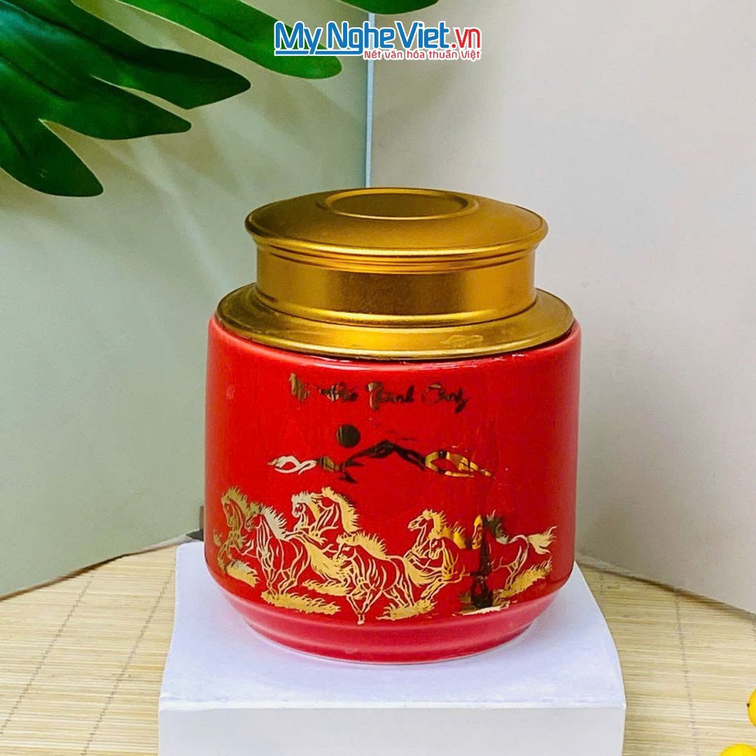 Quà Tặng Đại Hội, Hũ Trà, Mã Đáo Thành Công