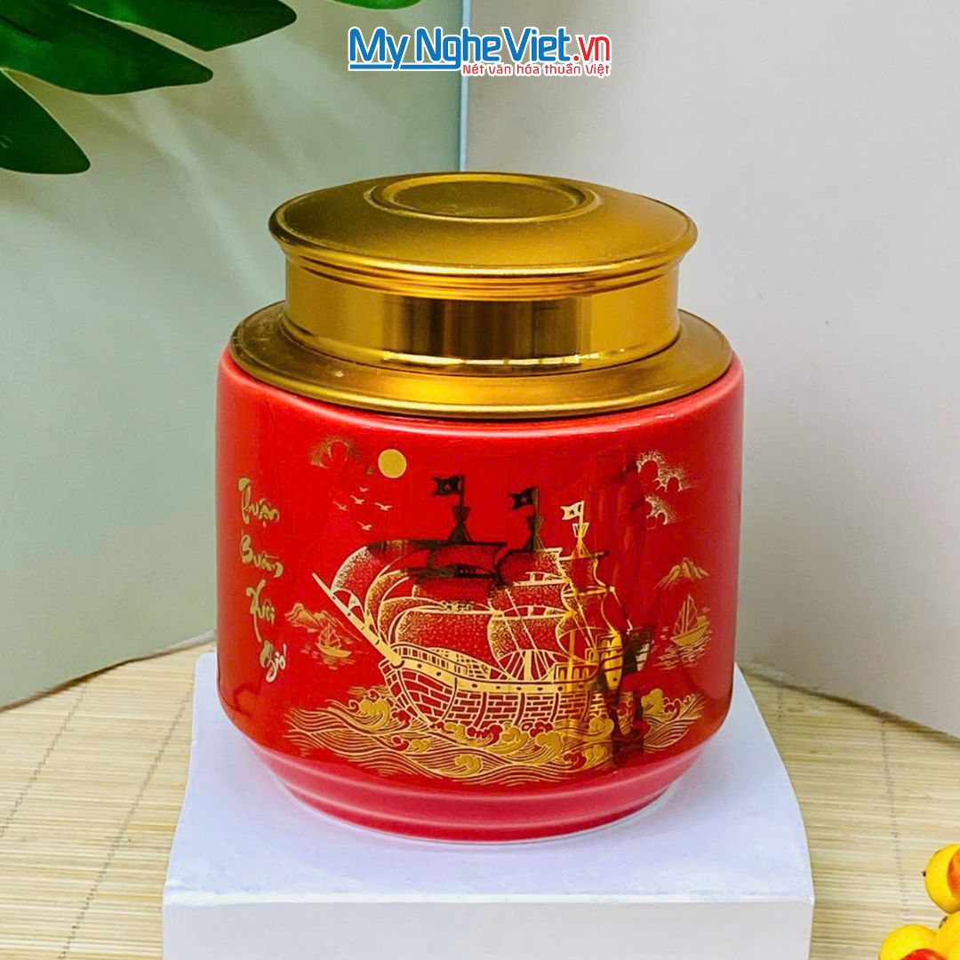 Quà Tặng Đại Hội, Hũ Trà, Thuận Buồm Xuôi Gió
