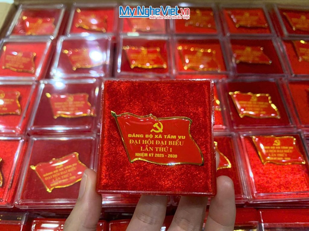 Quà tặng đại hội - Huy hiệu phù hiệu cài áo in logo