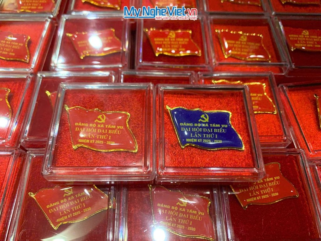 Quà tặng đại hội - Huy hiệu phù hiệu cài áo in logo